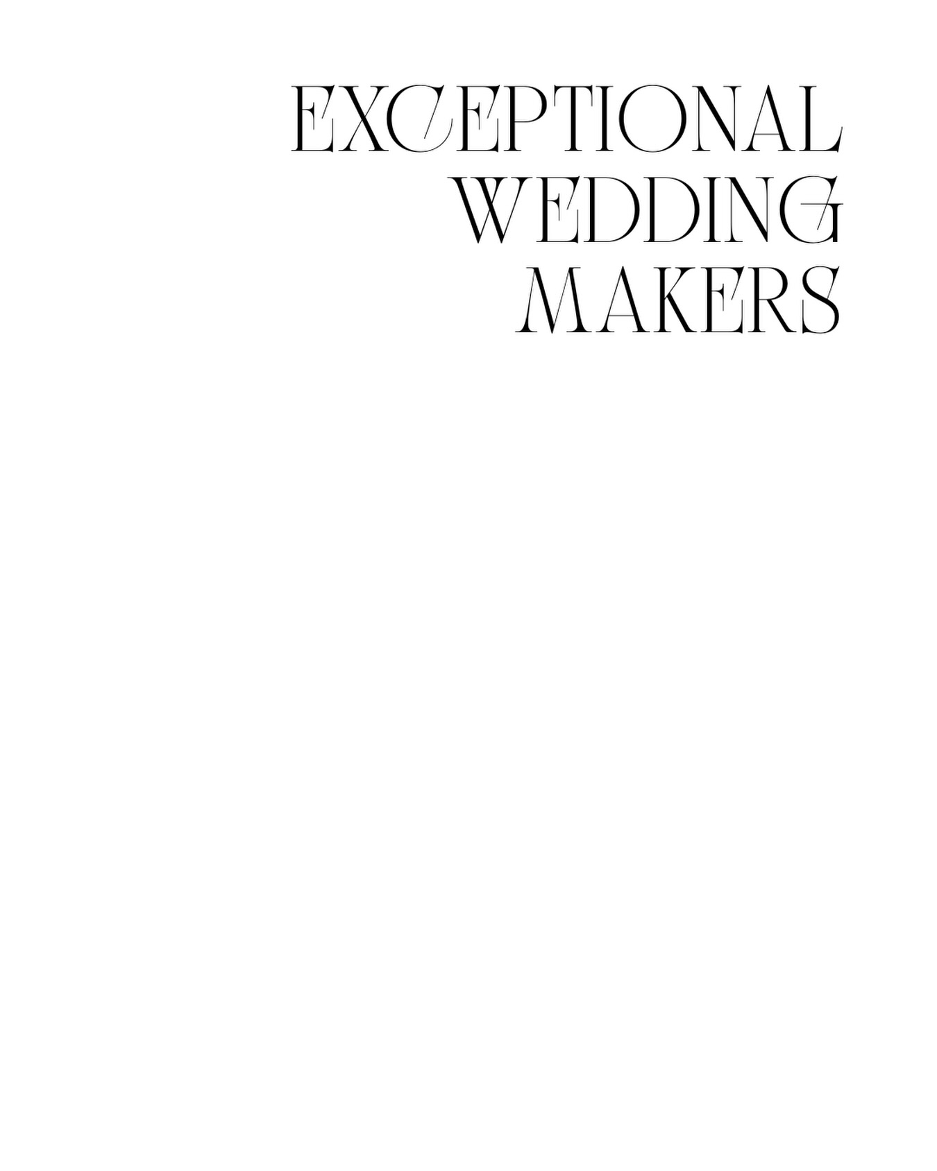 EXCEPTIONAL WEDDING MAKERS
Drei Worte. Eine Haltung. Ein Versprechen.
Wer auf The Fine Vow ist, hat nicht einfach ein Profil — sondern eine Empfehlung.
✦ @thefinevow